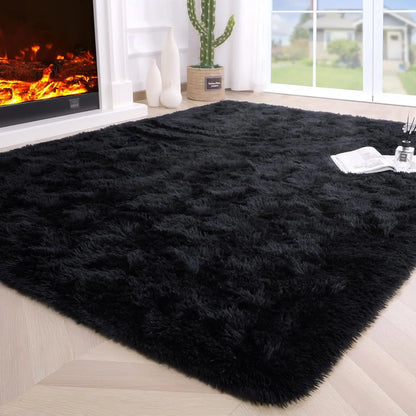 Fluffy Rugs for Bedroom Fuzzy Area Rugs for Living Room, and Soft Kids Carpet .  Non Slip Rugs for Hardwood Floors