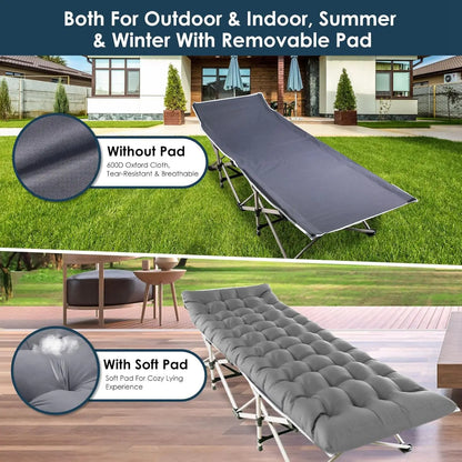 Foldable Portable Bed, Outdoor Garden Lounge Chair with Pearl Foam Mattress.  Great item for summer and Company.   ONE CHOICE so don't wait.  Not too many left but if you quick  I'm sure you'll get one.!!!!!