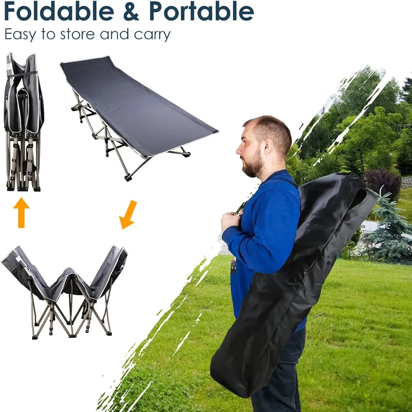 Foldable Portable Bed, Outdoor Garden Lounge Chair with Pearl Foam Mattress.  Great item for summer and Company.   ONE CHOICE so don't wait.  Not too many left but if you quick  I'm sure you'll get one.!!!!!