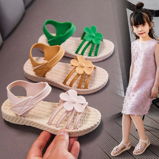 Girls Sandals for  Summer,  New Children's Fashion,  Soft Bottom,  Princess Shoes  for Little Girls