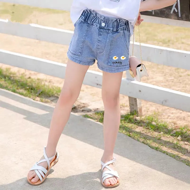 Baby Girls Summer Denim Clothing/ Shorts, Pants, Jeans, Clothes  for Girls.   Casual Short Trousers /Infant Bottoms