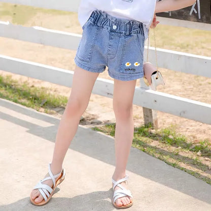 Baby Girls Summer Denim Clothing/ Shorts, Pants, Jeans, Clothes  for Girls.   Casual Short Trousers /Infant Bottoms