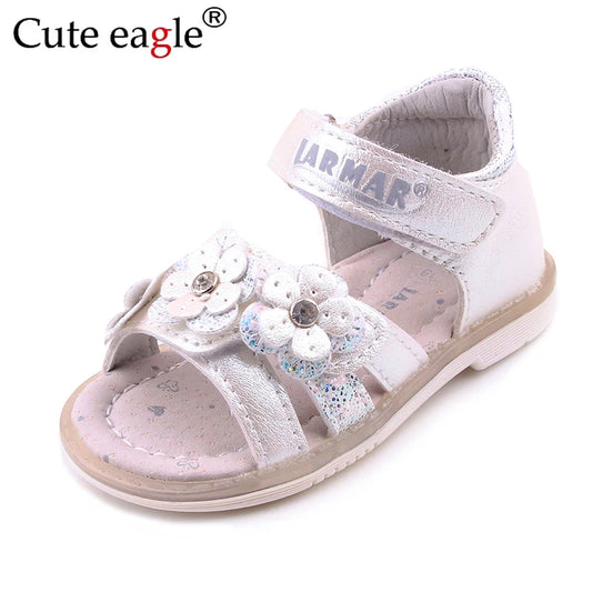 Kids Sandals for Girls/ Babys Sandals, Soft Leather Flowers,  Princess Girls Shoes,  Childrens  Beach Sandals,  Toddler Shoes