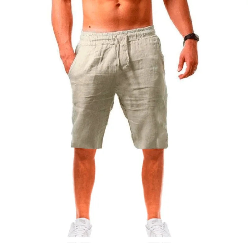 Men's Cotton /Linen Shorts / Pants.  Summer,  Breathable,  Solid Color Linen Trousers. Fitness Streetwear S-3XL. Great Gift for Fathers Day this year!!!