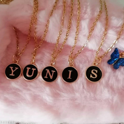New 12-14mm A-Z Letter Charms,  Enamel Charms,  Alphabet Initial Letter,  Handmade Pendant For Diy Bracelet,  Jewelry Making