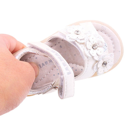 Kids Sandals for Girls/ Babys Sandals, Soft Leather Flowers,  Princess Girls Shoes,  Childrens  Beach Sandals,  Toddler Shoes