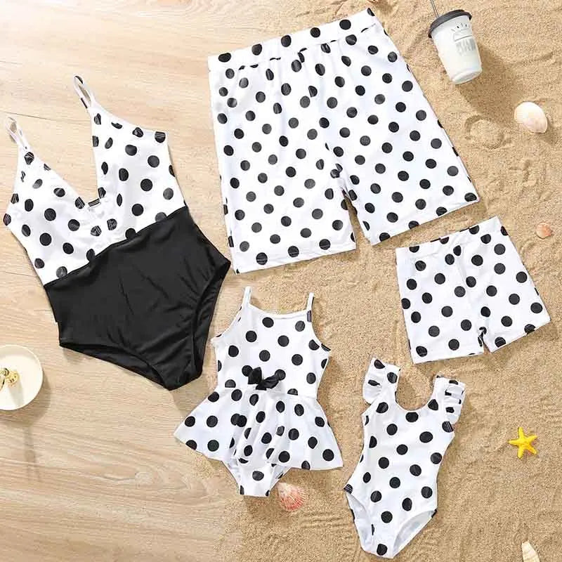 Family Matching Swimsuits/ Floral Printed Mom And Me Swimwear.  Women,  Girls Bathing Suits and Men,  Boys  Trunks Couples Holiday Beachwear