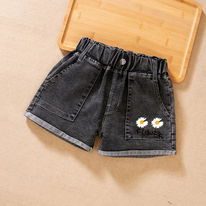 Baby Girls Summer Denim Clothing/ Shorts, Pants, Jeans, Clothes  for Girls.   Casual Short Trousers /Infant Bottoms