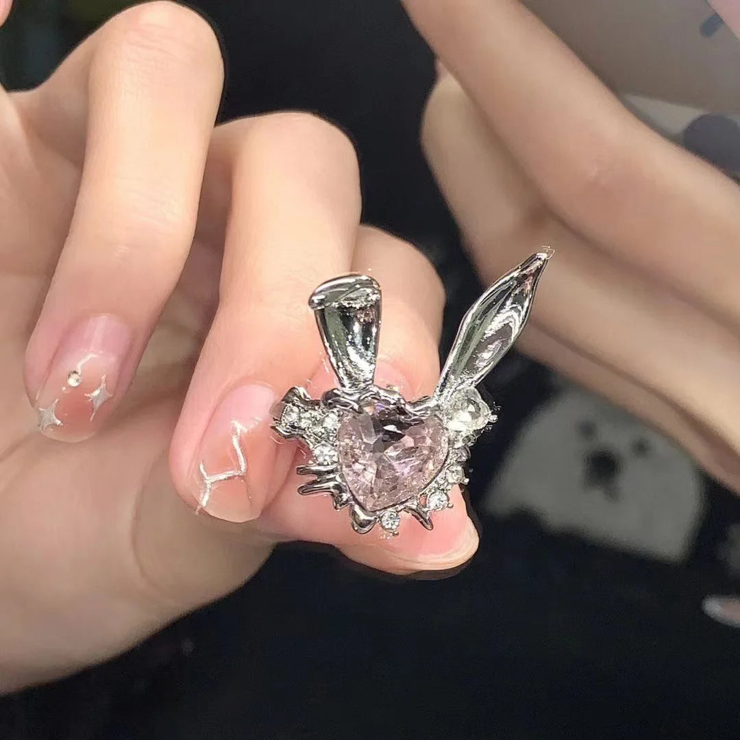 Newly  Arrived Romantic,  Lovely Pink Bowknot Design  for Females.  Exquisite Jewelry Ring with Micro Bow Tie,  'Zircon' for Party and Dating