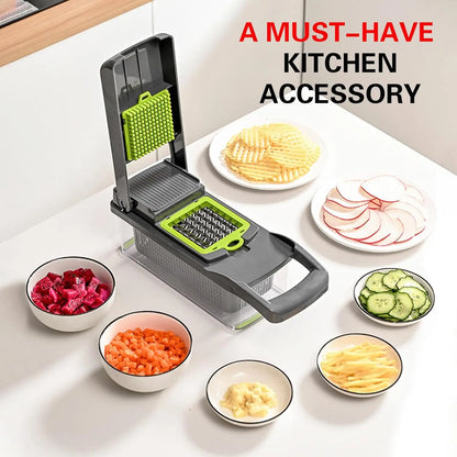 16 x 1 Kitchen professional chopper slicer, multifunctional food chopper, blade  for vegetables.