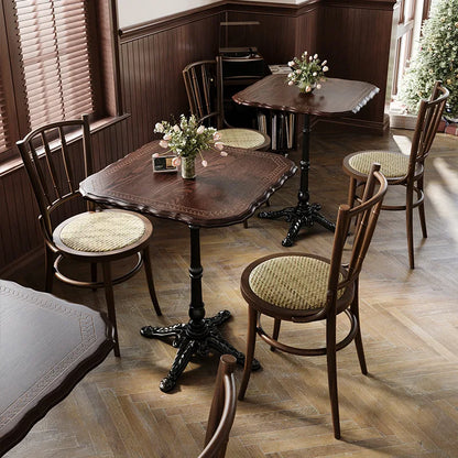 American Retro Cafe.   Solid Wood Table and Chair Combination  for Small space or Restaurant.