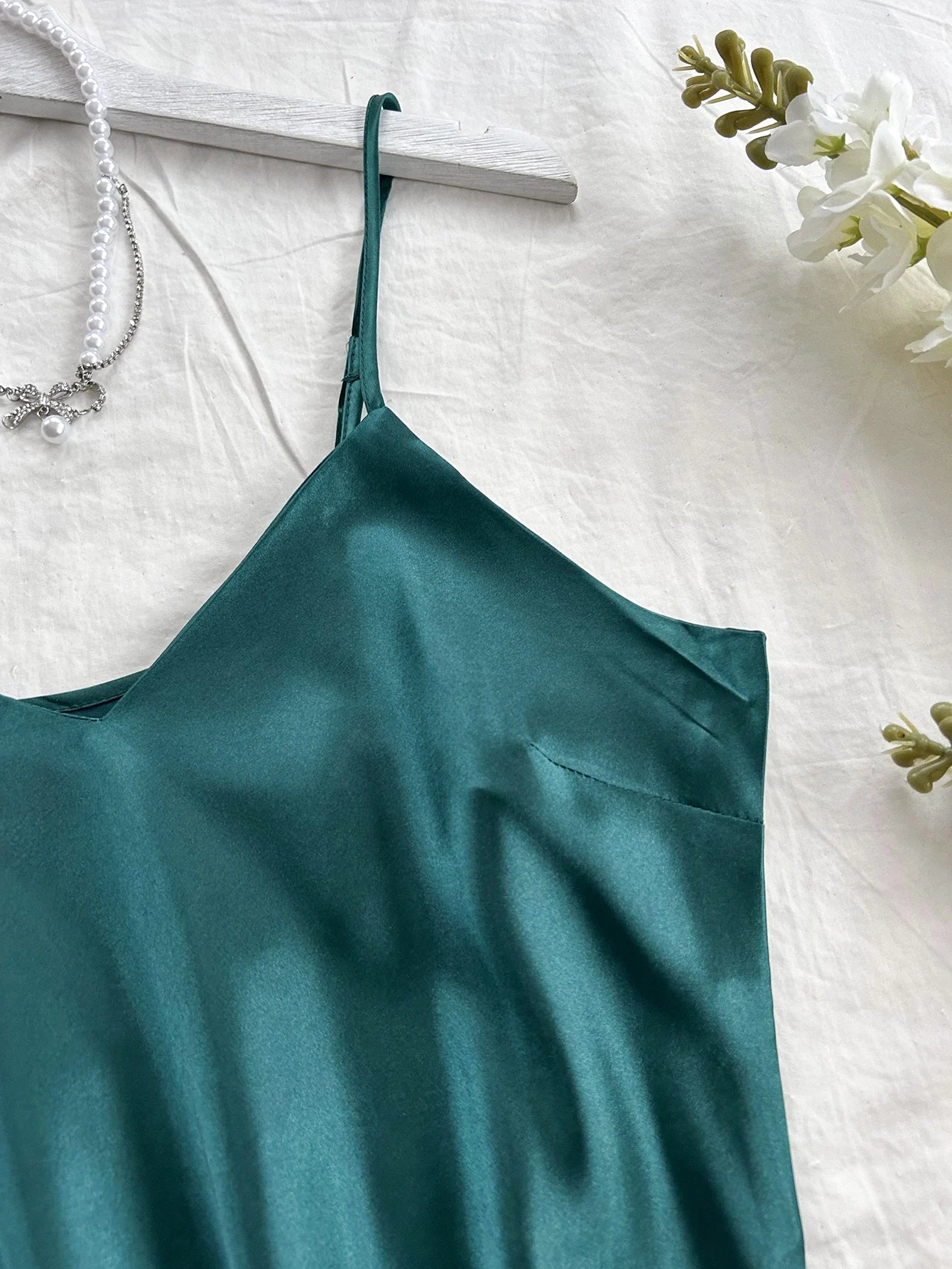 Elegant Women's Nightdress.   Sexy,  Comfortable Long Slip Dress Solid Color.