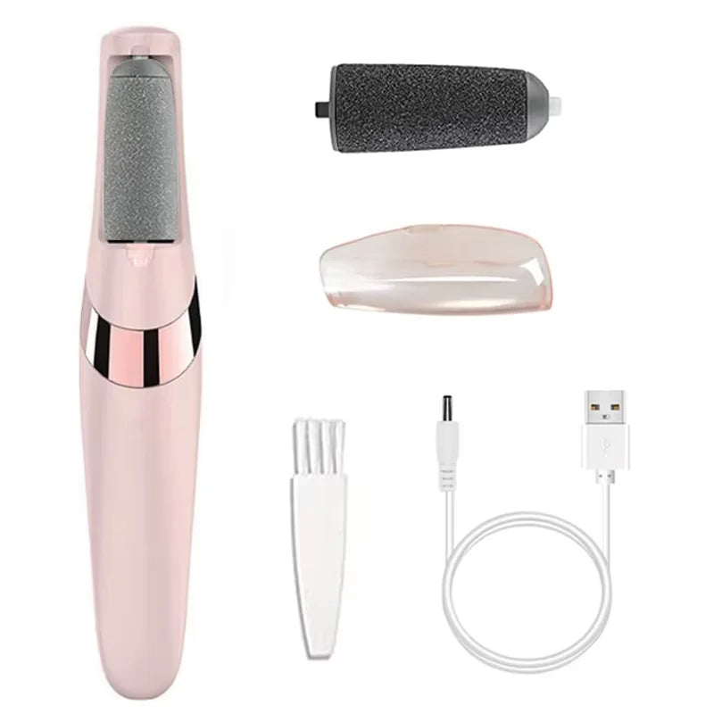 Rechargeable Electric Foot File /1+10 Set including Callus Remover,  Machine Pedicure Device,  Foot Care Tools For Heels, Remove Dead Skin .black