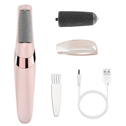 Rechargeable Electric Foot File /1+10 Set including Callus Remover,  Machine Pedicure Device,  Foot Care Tools For Heels, Remove Dead Skin .black