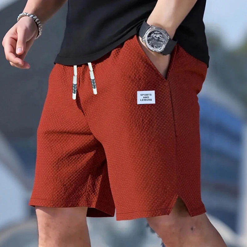 Men's Shorts, Casual Pants,  Beach Shorts, Sports Shorts, New Fashionable Textured Fabric, Breathable Pants, Suitable for Daily Casual Wear and Sports