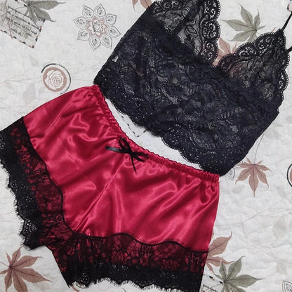 Sexy Pajamas for Women.  2 Pieces Top and. Shorts Set.