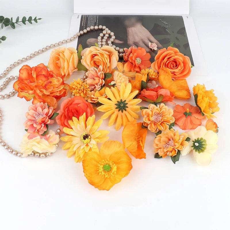 20Pcs Artificial Floating flower Curtain Wedding Couple Photo  Decorations DIY Floral Design Craft Supplies Home Party Decor