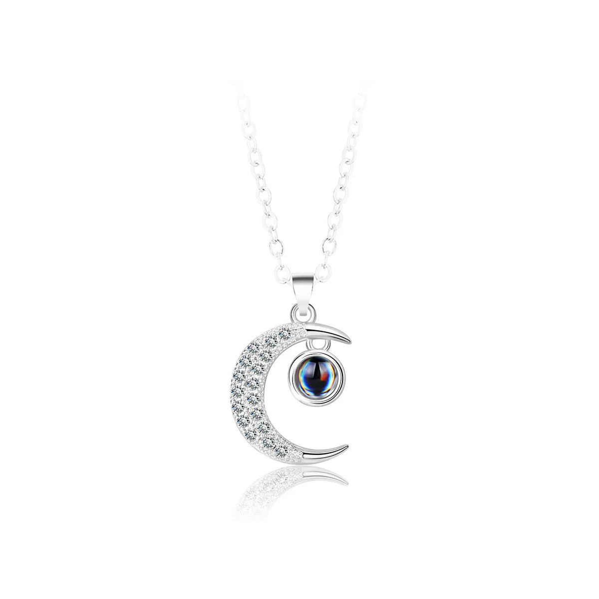 Love Heart Necklace  IN 100 Languages FOR  " I Love You".   Projection Pendant Jewelry For Mom Girlfriend Birthday Christmas Romantic Gifts