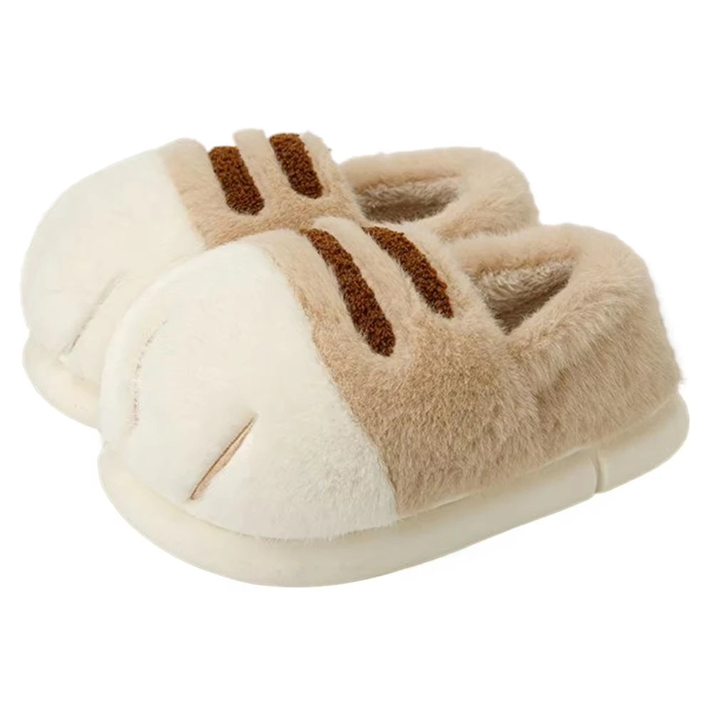Adorable Kitty Claw Slippers for  Womens Lounging. Non Slip Furry and Warm, Fluffy Slides. OK Outdoor
