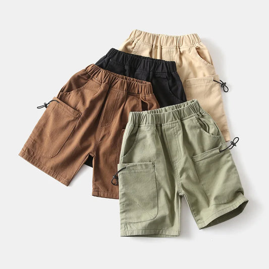 Cotton Childrens Short Pants for Boys 2 to 3 4 5 6 7 8 Years Kids Shorts, Beach Shorts, Casual, Loose,  Toddler Boys Shorts. Four good colors!