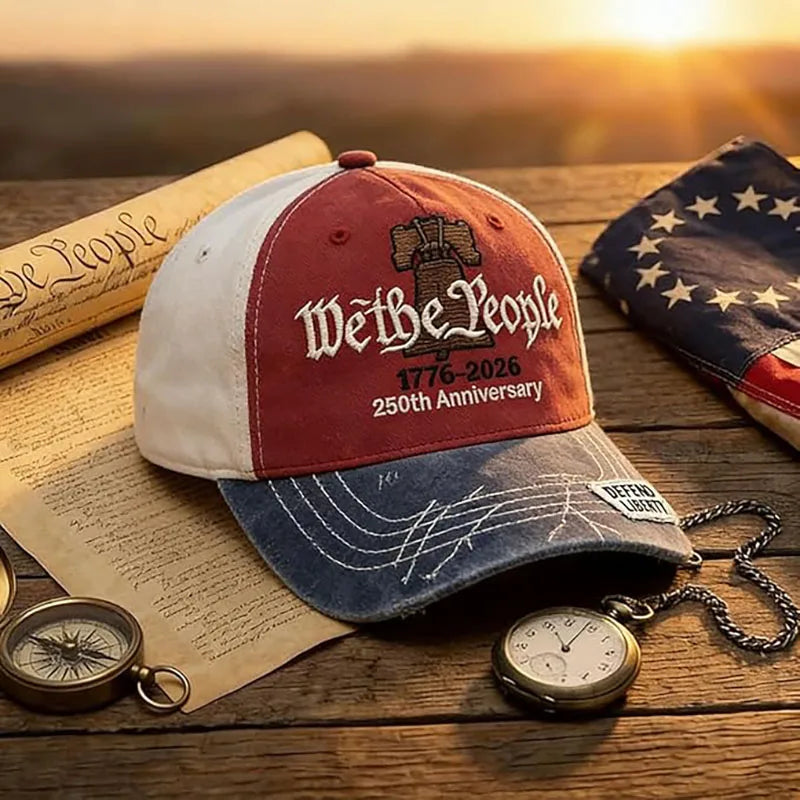 Embroidered Baseball Caps For Patriotic USA 250th Anniversary Hat 1776-2026 Male  or Female Adult Gift