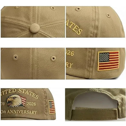 2026 New 250th Anniversary Hat USA Patriotic Baseball Caps.   Eagle Embroidered Baseball Hats for Men Women 250 Year Anniversary