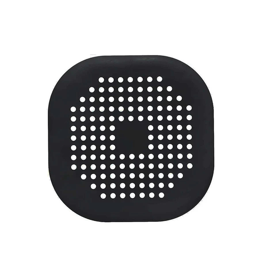 Square Silicone Drain Cover, Bathroom Drain Hair Filter, Drainage Cover.
