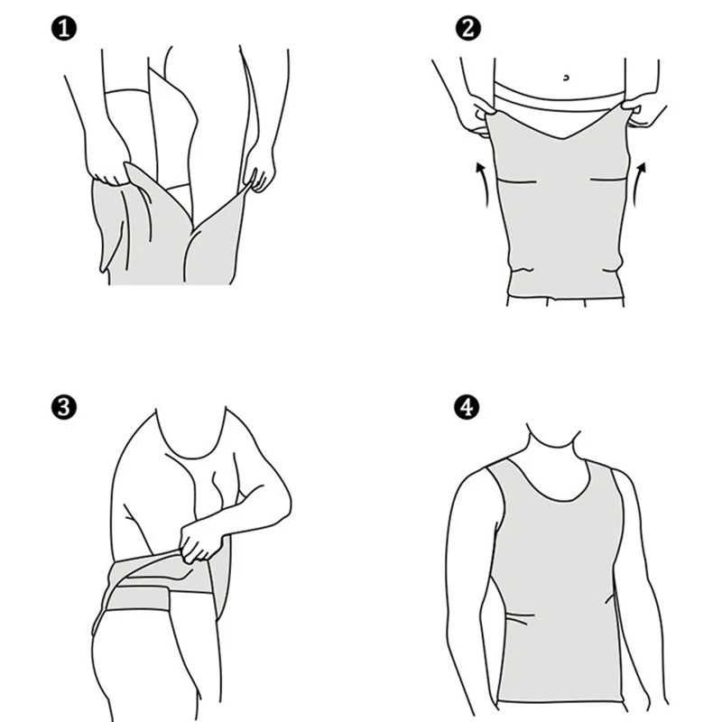 Men's Shapewear,  Slimming Body Corset Vest,  Shirt Compression for  Abdomen,  Tummy,  Belly,  Control  for Slim Waist Cinche.