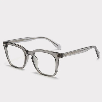 Transparent Square Men's Reading Glasses,  TR90 Large Frame,  Blocks  Harmful Blue Light, Myopia, Prescription Glasses For Women/MEN