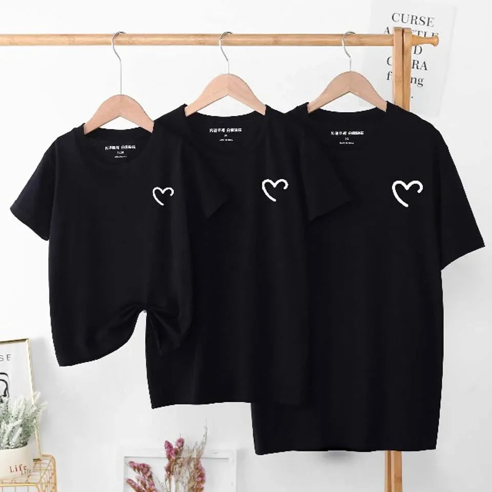 Summer Cotton Baby /Mom/ Dad T Shirts,Tops , Fashion Family Matching Outfits Daddy /Mommy And Daughter /Son Matching Clothes