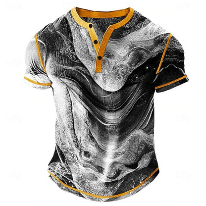 Summer Men's Breathable Polo Shirt Casual Relaxed-Fit,  Short-Sleeve Henley neck T-Shirt.  Classic Athletic-Style Men's Short-Sleeve. This is ASIAN SIZING so that means order 1-2 sizes larger if you normally wear US or EURO s