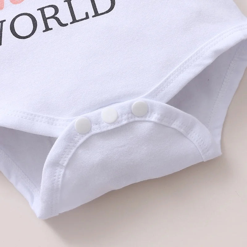 0-24 Months Newborn Baby Girl Clothing Set with Long Sleeves. Romper+Rose Pant+Hat+Headband Spring&Autumn 4PCS Outfit for Toddler Girl