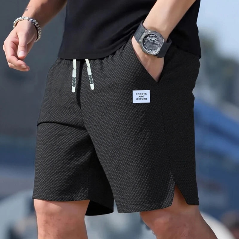 Men's Shorts, Casual Pants,  Beach Shorts, Sports Shorts, New Fashionable Textured Fabric, Breathable Pants, Suitable for Daily Casual Wear and Sports