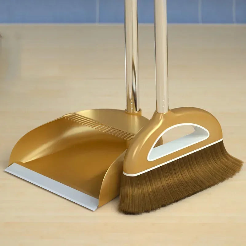 Sweeper/Wiper for Floors.  Home Accessories Sweeping, Dust Brush,  Multifunction Magic Broom and Plastic Dustpan Set.