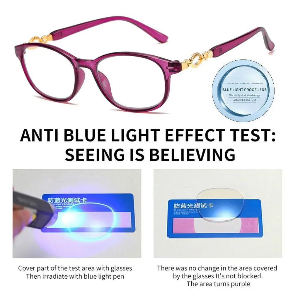 New 3 in 1 Progressive,  Multifocal Reading Glasses for MEN/ Women with  Anti-blue Eyeglasses for TV and all screen watching,  Easy To Look Far and Near +1.0 To +4.0