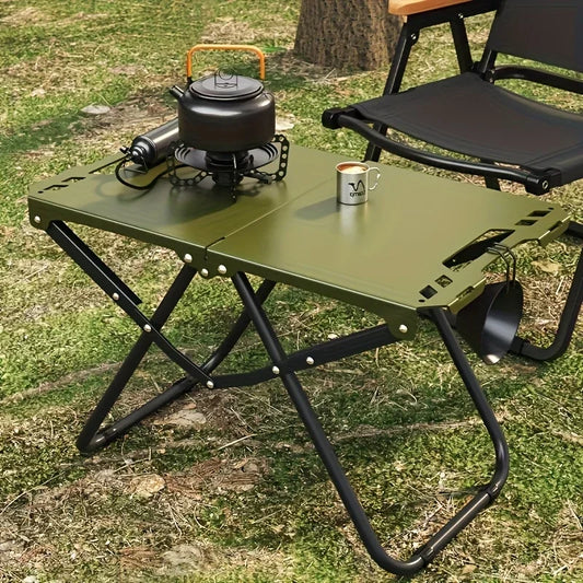 Portable Folding Camping Table,Stainless Steel Outdoor Dining Table,Compact Design for Camping,Beach, BBQ,and Hiking (Foldable)If you want want the table AND the carrying bag buy BLACK.  Green carrying bag is almost gone.  Gr