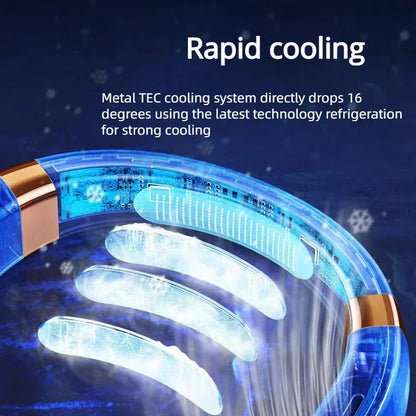 Neck Fan Rechargeable, Personal Portable Fan,  Battery Operated, Hands Free Wearable USB Neck Cooling Fan for Indoor /Outdoor.  White is least available....HURRY!!!  BLACK is MOST Available.