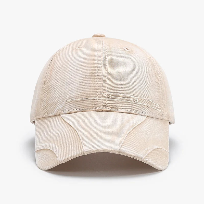 Trendy and cool personalized plain denim baseball cap, unisex, distressed washed sun hat, soft-top hat.  ONLY LT. BLUE is gone.  All others are good to GO.  My favorite solid color cap!!! Great Detail.