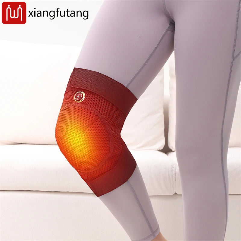 Knee Massager with Heat and Vibration.  Electric Heating Knee Support,  Brace Warmer Device.  Great Gifts for Men  and Women for Pain Relief