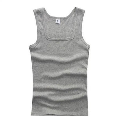 Sale Men's Sleeveless Breathable Fitness Vest,  Basic Elastic Tank Top , Men's Cotton Bodybuilding T-shirt,  Classic Colors,
