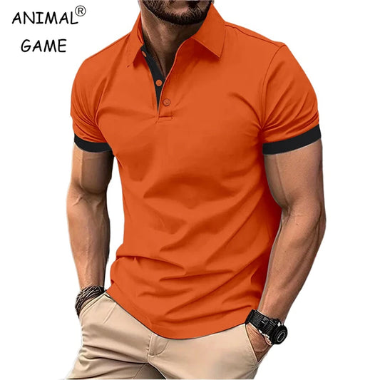 Summer Short Sleeve Polo Shirt for Men. Lots of  Stretch to the T -Shirts. Business Breathable, Lightweight Sweater