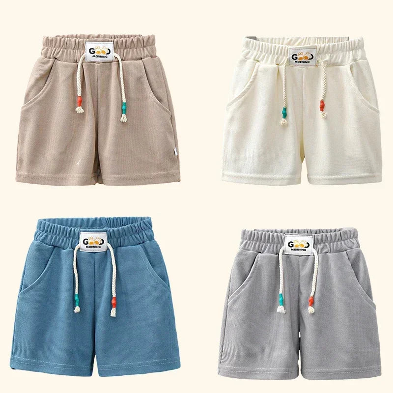 New Summer Boys /Girls Shorts,  for Kids.   Casual.   Elastic Waist,  Short Pants. KHAKI has a few lowstock Numbers, depending on sizes.