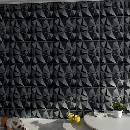 3D Wall Panels 30x30cm Indoor Wall Decoration for Living Room Bedroom Hotel Office  Mural Tile-Panel-Mold 3D Wall Sticker