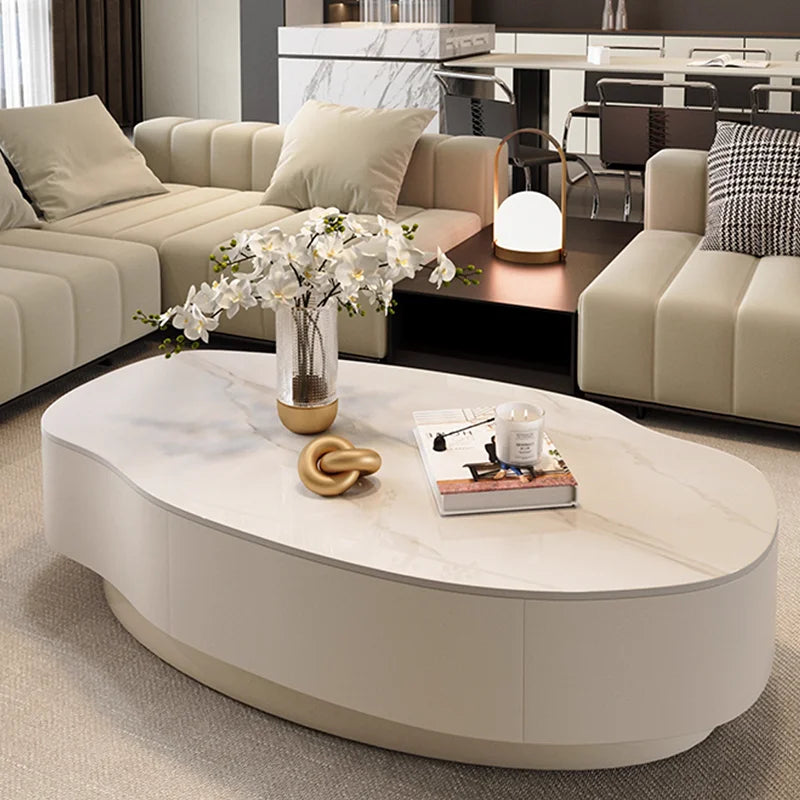 Standing Minimalist Side Table, Luxury Nordic,  Space Saving Coffee Table,  Salon Furniture