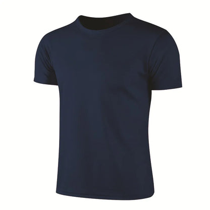 Quick-drying Round Neck Sport T-shirt Gym Jerseys Fitness Shirt Trainer Running T-shirt  for Men,  Breathable Sportswear