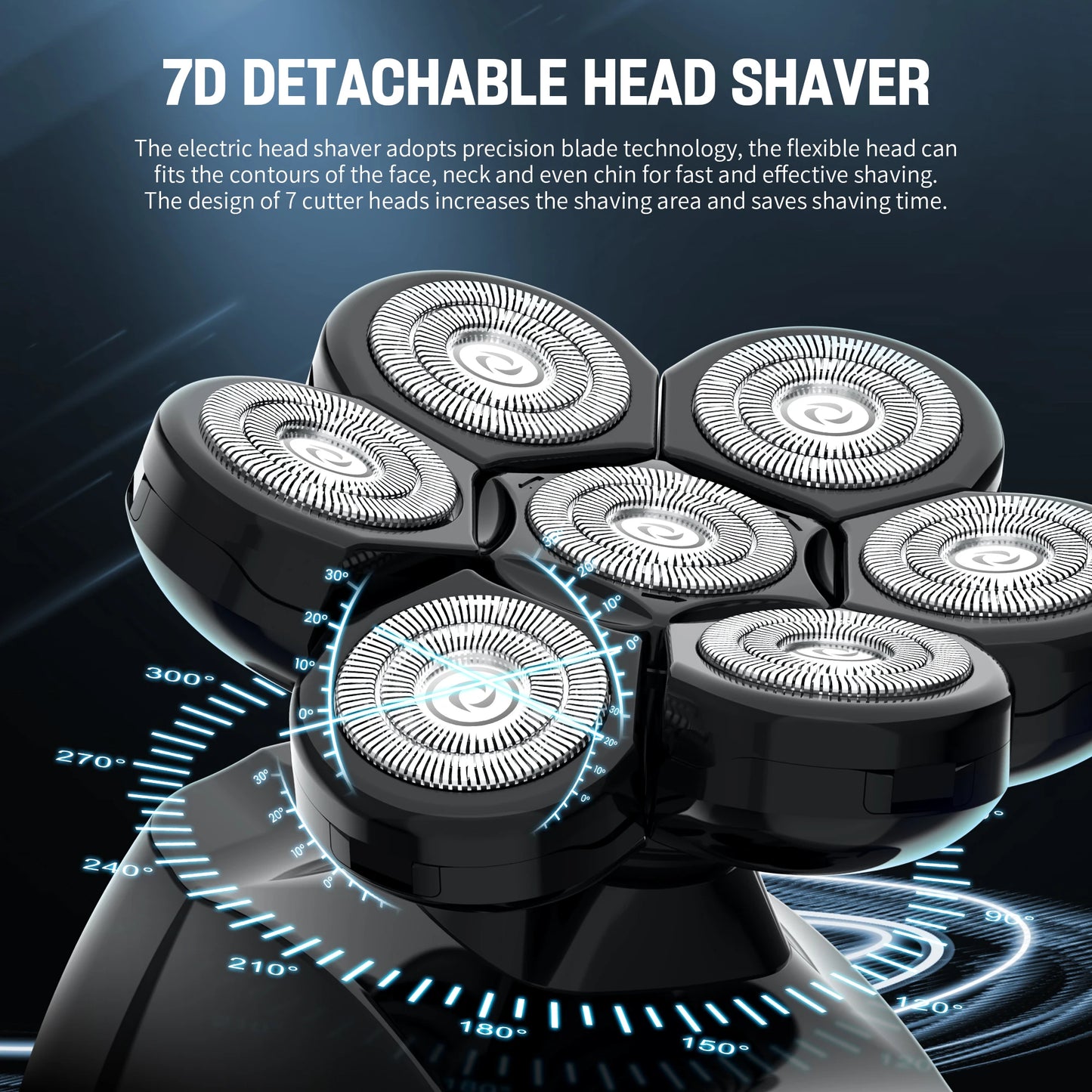 Multi-functional Electric Shavers Kit for Bald Head Shaving,  Beard Shaving , all Mens Grooming