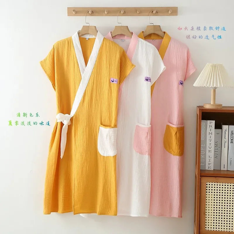 Multi Colors" Couples " Bath Robes.  Wearable Sleeveless Womens/Mens Cardigan Croosover style.
