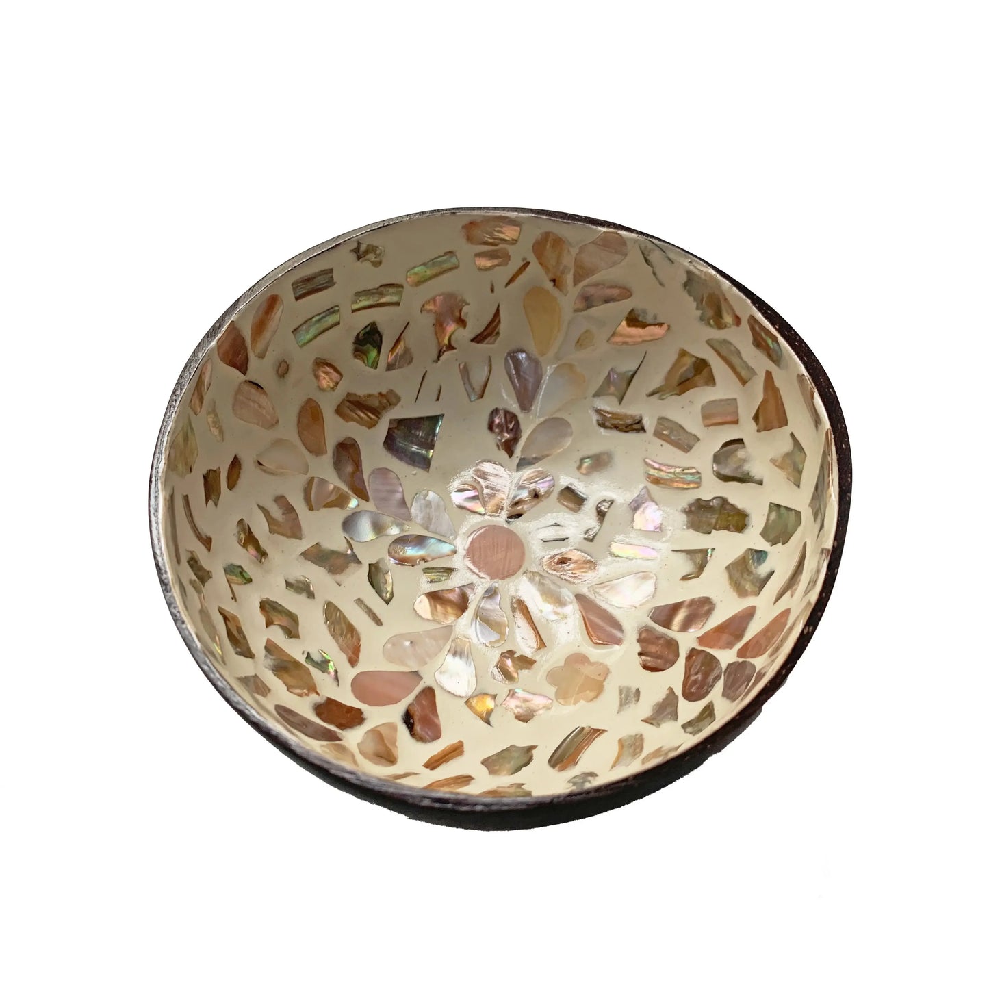 Handmade Alien Coconut Shell Bowl, Inlaid Shells, Wood Bowl,  Storage, Salad Bowl,  Key Storage,  Tray, Home Decoration, Hand Wash!!!