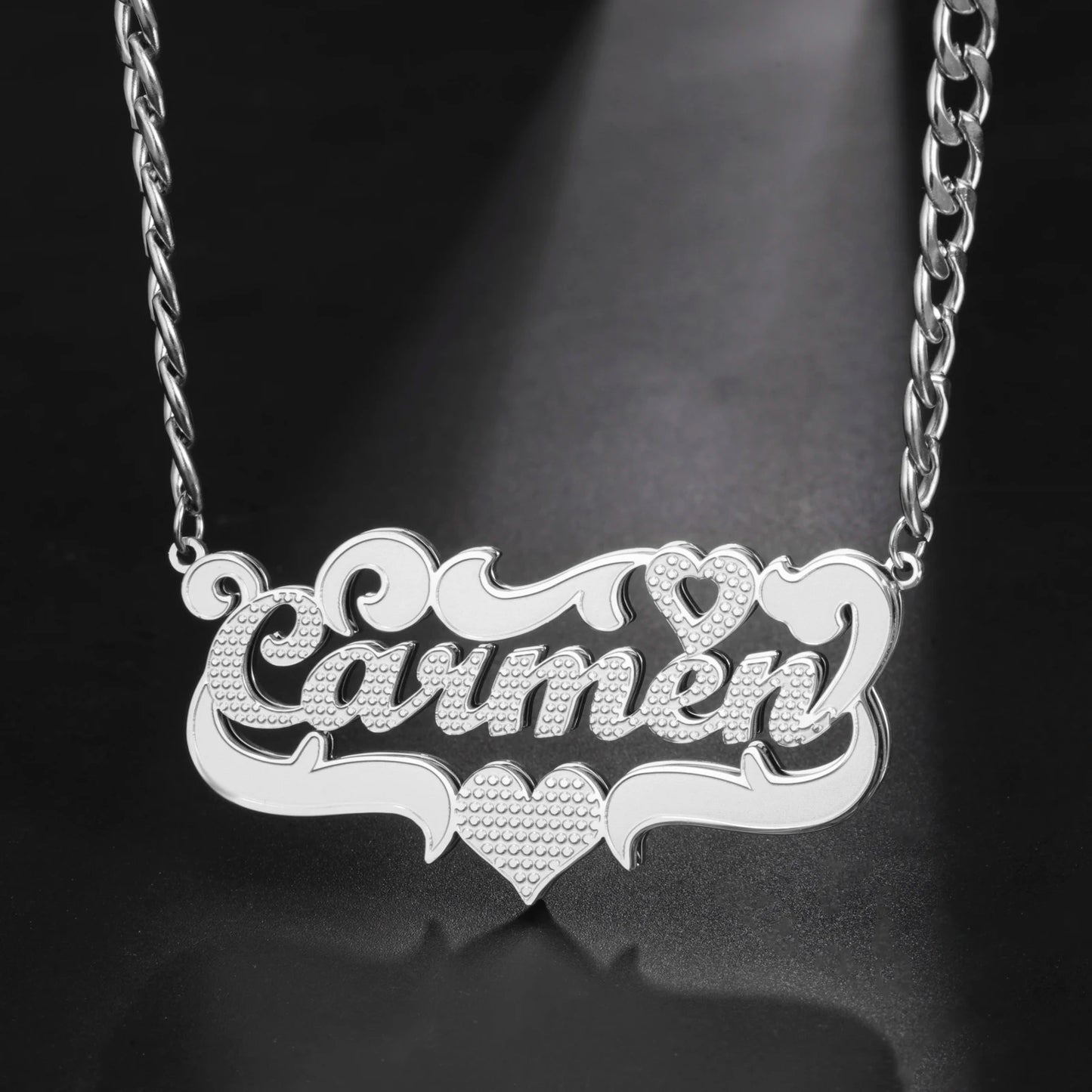 Sipuris Custom Name Necklace For Women Golden Choker Stainless Steel Personalized Corrosion Process Jewelry Wedding Gifts