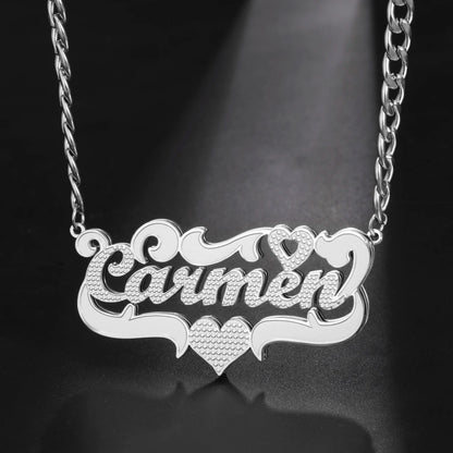 Sipuris Custom Name Necklace For Women Golden Choker Stainless Steel Personalized Corrosion Process Jewelry Wedding Gifts